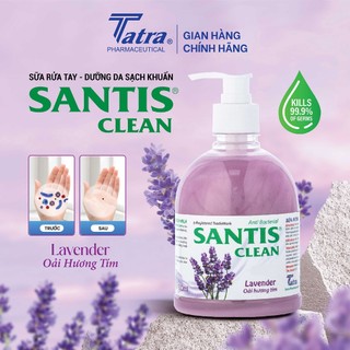 [Chai 500ml] Sữa rửa tay Santis Clean [Hương Lavender] - Tatra