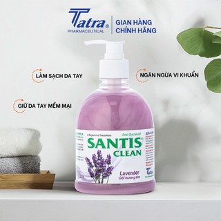 [Chai 500ml] Sữa rửa tay Santis Clean [Hương Lavender] - Tatra