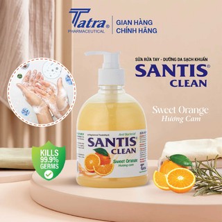 [Chai 500ml] Sữa rửa tay Santis Clean [Hương Cam] Tatra