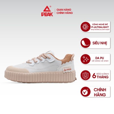 Giày Thể Thao Sneaker Nữ PEAK Cookies Shoes EX251022B Công Nghệ Đệm Ultra-Light Siêu Nhẹ