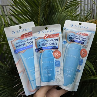  Kem Chống Nắng Senka CHÍNH HÃNG - Sữa Chống Nắng Da Dầu Mụn Kem Nâng Tone Da Mặt Kcn - JAPARI 