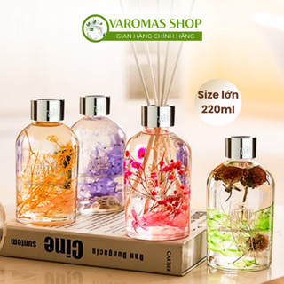  Tinh Dầu Thơm Phòng VaromaS Lọ Khuếch Tán Có Hoa Khô Trang Trí KT12 220ml - KT15 500ml 