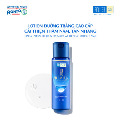 [KOL] Dung dịch dưỡng hỗ trợ sáng da, cải thiện thâm nám Hada Labo Shirojyun Premium Whitening Lotion 170ml