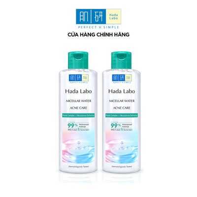 [KOL] COMBO 02 Nước tẩy trang làm sạch cho da mụn,nhạy cảm Hada Labo Micellar Water Acne Care(chai 240ml x2)