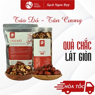  Táo Đỏ Tân Cương Táo Tàu đỏ dạng nguyên quả sấy dẻo và cắt lát sấy giòn | Hòa Nhiên 