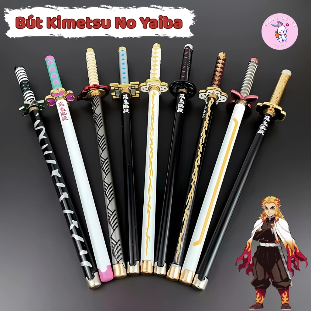 Bút Bi Hình Nhật Luân Kiếm Của Kyojuro / Zenitsu / Tanjiro Và Các Trụ Cột Trong Kimetsu No Yaiba