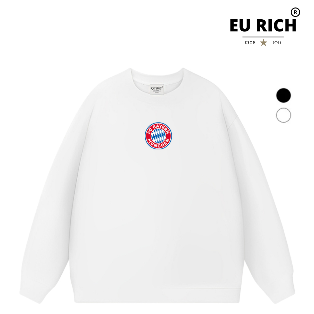 Áo Sweater Eu Rich Premium Nỉ Logo Mid Câu Lạc Bộ Bóng Đá Fc Bayern Munich Bundesliga