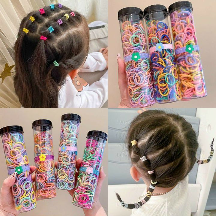 Set 300 dây cột tóc, chun buộc tóc