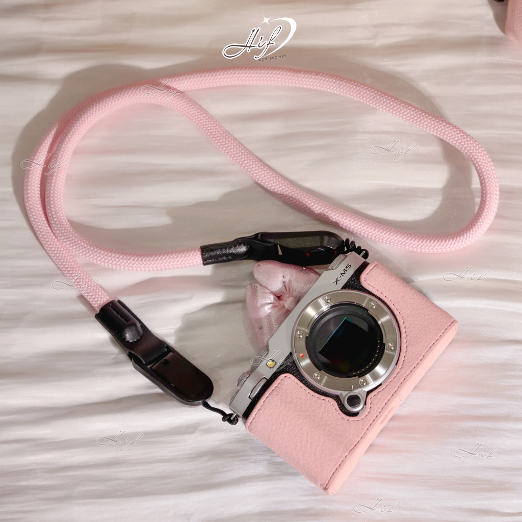 Dây tròn dây đeo cổ máy ảnh đa năng cao cấp thời trang cho Canon Sony Fuji Nikon Híf Accessories