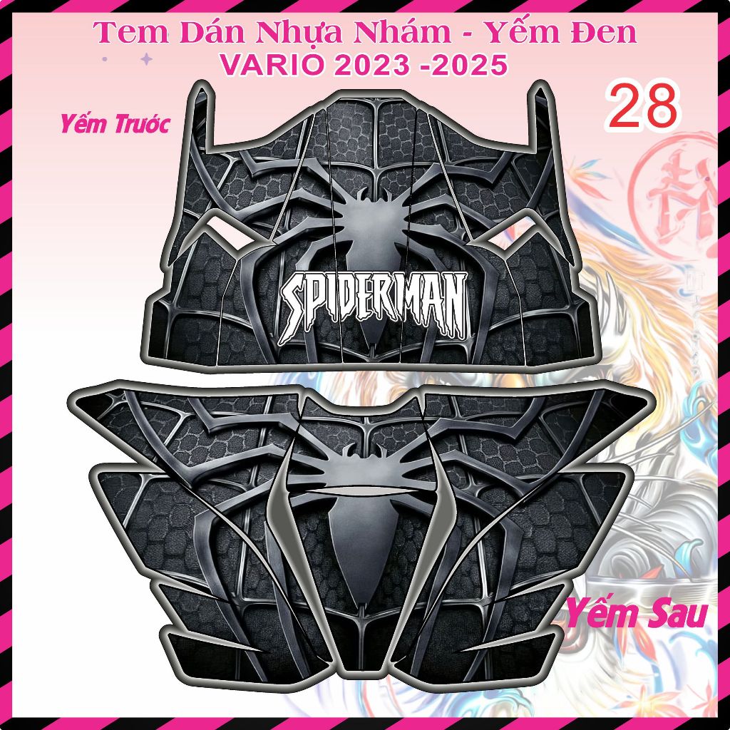 Tem dán yếm nhựa nhám VARIO 125 2022 - 2025 nhãn dán decal sticker cao cấp 3 lớp