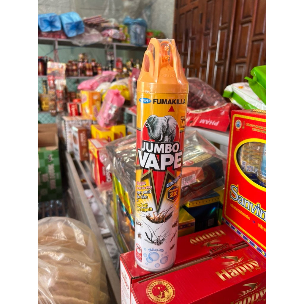 bình xịt côn trùng không mùi Jumbo vape 600ml