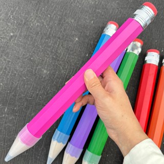   SẴN HÀNG  Bút Chì Khổng Lồ bằng gỗ mẫu mới trơn nhiều màu có nắp đậy - dùng làm quà tặng cho bé 