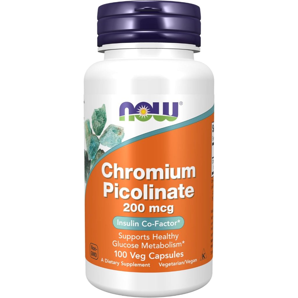 Chromium Picolate 200mcg Now Foods hàng Mỹ