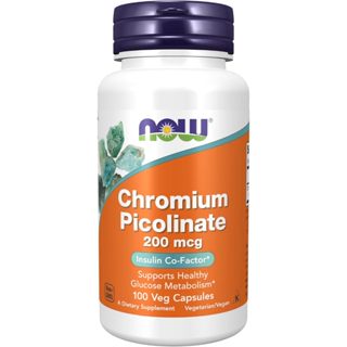 Chromium Picolate 200mcg Now Foods hàng Mỹ