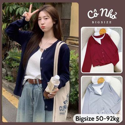 Set 2 Món Bigsize Nữ Áo Thun Mỏng Khoác Ngoài Tay Dài Kèm Áo Ba Lỗ Sành Điệu A310-G245