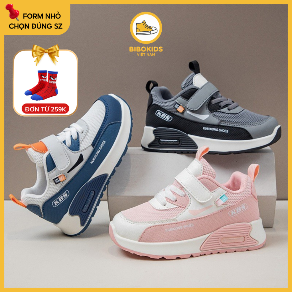 [Loại 1] Giày Sneaker Trẻ Em Đế Êm, Mềm Nhẹ Thoải Mái Cho Bé Trai Bé Gái 3-12 Tuổi Thoáng Khí 3301 GT18
