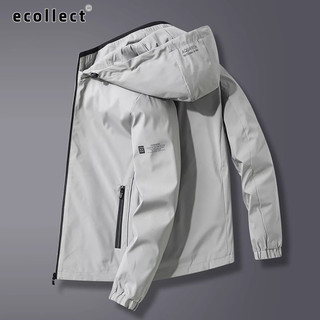  Áo khoác gió nam ECOLLECT G18 phom rộng có mũ trượt nước phong cách business casual Thu Đông 2025 