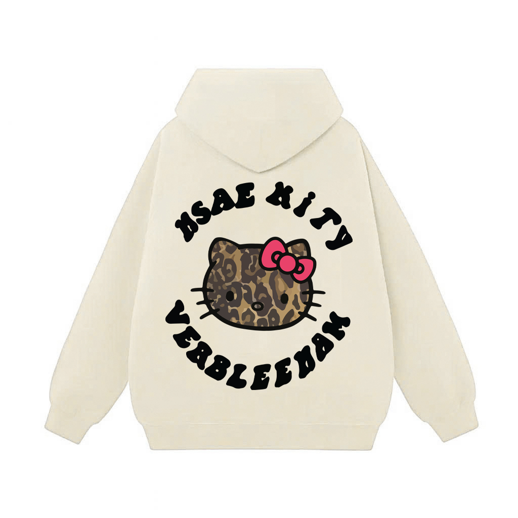 Áo Hoodie nỉ bông The Xide in hình KITTY CAMO form unisex nam nữ chất nỉ bông dày dặn