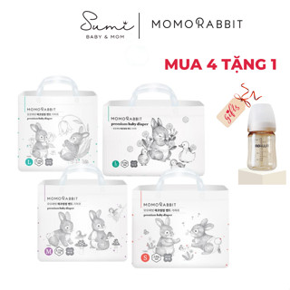  Bỉm Quần Dán Momo Rabbit Nội Địa Hàn Đủ Size S36 M32 L30 XL36 và M30 L28 XL22 XXL18 