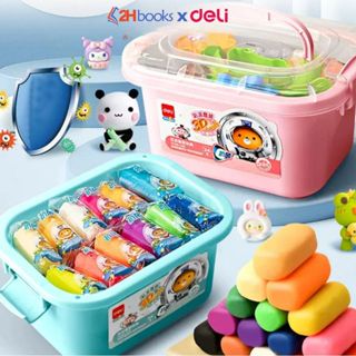  Đất nặn an toàn cho bé 24 màu 5 chi tiết không dính tay đất sét kháng khuẩn tặng kèm khuôn nặn VPP 