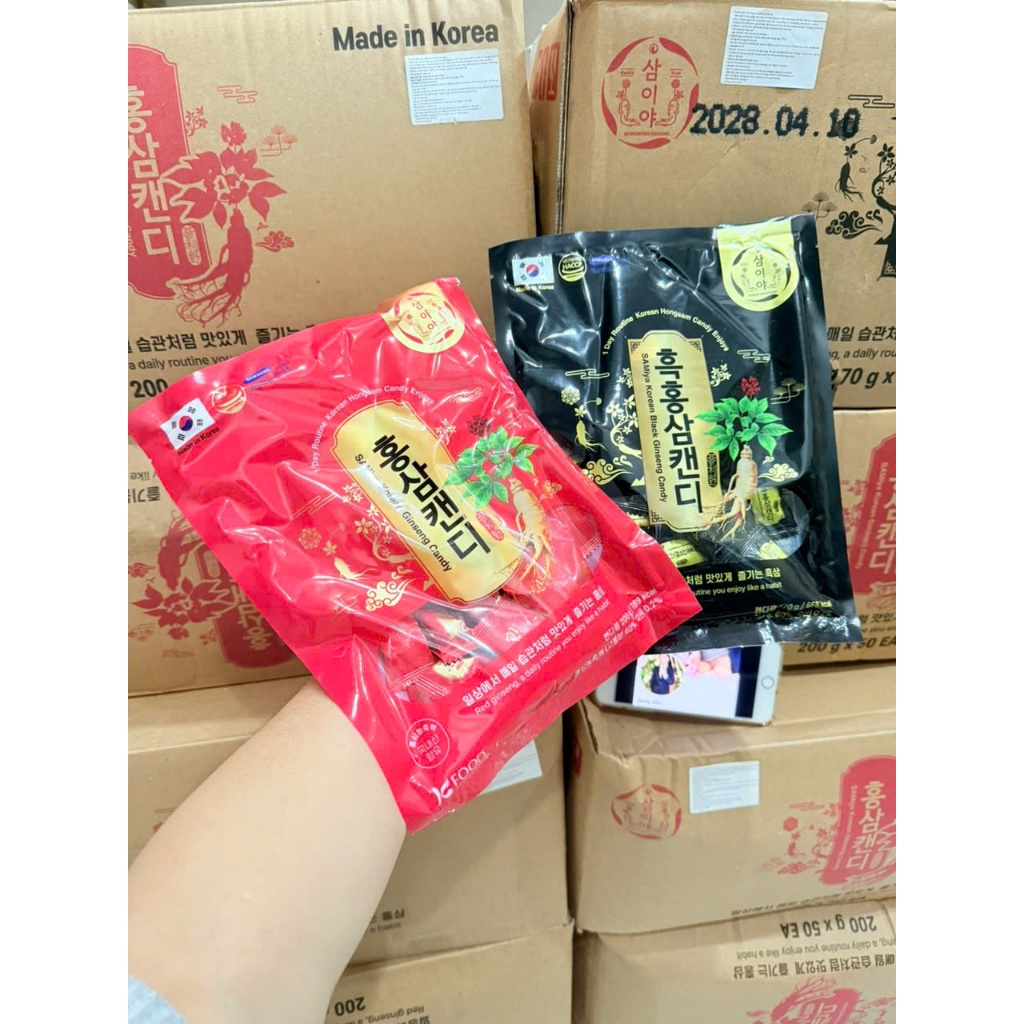   BILL VAT  Kẹo Sâm Cứng Vitamin Hàn Quốc 