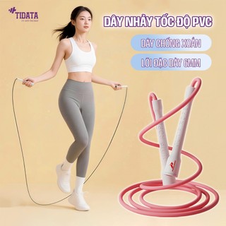  Dây nhảy tốc độ chất liệu PVC dày 6mm hỗ trợ tập skill không bị xoắn dây - Titada 