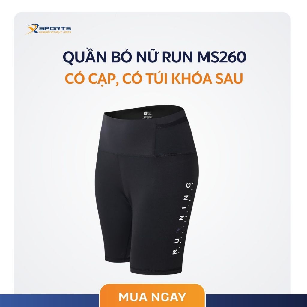XSPORTS - QUẦN BÓ NỮ RUN CÓ CẠP, CHỐNG THẤM NƯỚC, CO GIÃN - MS260