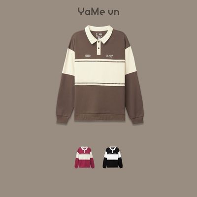 Áo Polo Nam Sweater Cotton Phối Màu The No Style 036 Dáng Rộng Rãi F4 23471 |YaMe|