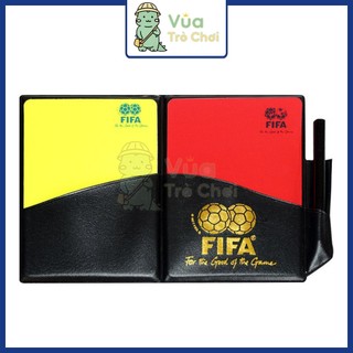 [Xịn] Bộ Thẻ Trọng Tài Thẻ Đỏ Và Vàng Kèm Sổ Bút Ghi Chép Thiết Bị Trọng Tài Phụ Kiện Bóng Đá