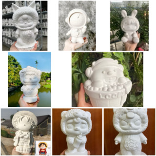   Tặng Kèm Tượng Mini  Tượng tô màu thạch cao hottrend size lớn size to 20-25cm 