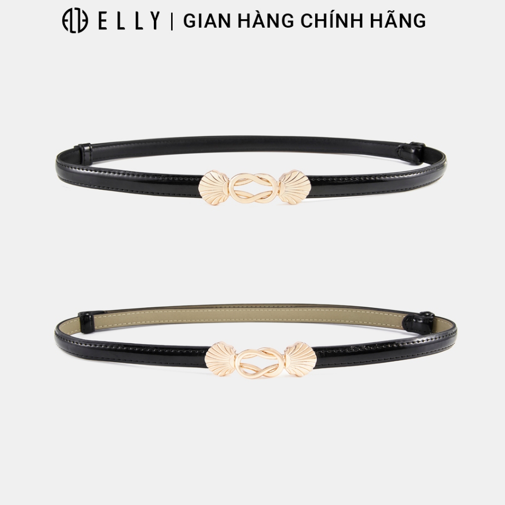 [Deal sang chảnh]  Dây lưng nữ cao cấp da thật ELLY – ED11