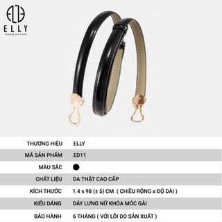 [Deal sang chảnh]  Dây lưng nữ cao cấp da thật ELLY – ED11