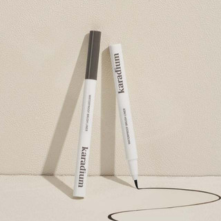 Kẻ Mắt Dạ Karadium Waterproof Brush Liner Black, Kẻ Mắt Đầu Mảnh Chống Nước Chống Trôi