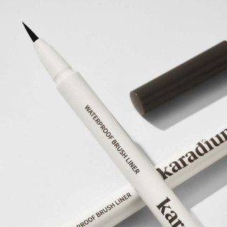 Kẻ Mắt Dạ Karadium Waterproof Brush Liner Black, Kẻ Mắt Đầu Mảnh Chống Nước Chống Trôi