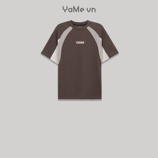 Áo Thun Nam Tay Ngắn Cotton Phối The No Style 111 Dáng Rộng Rãi F4 23332 |YaMe|