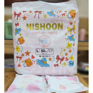  băng vệ sinh dạng quần  NISHOON 50 miếng dành cho phụ nữ tới kỳ kinh nguyệt từ  45-75kg 