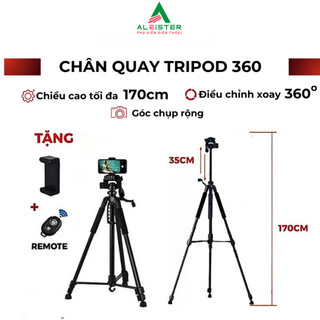  Chân máy quay và máy ảnh Aleister chiều cao !1m7,1m8,tải trọng lên tới 10KG Tripod quay phim chuyên nghiệp 