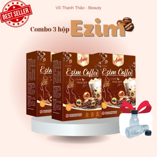 [COMBO 2 HỘP] CÀ PHÊ HOÀ TAN EZIM / 2HỘP 30 GÓI TIỆN LỢI kèm chai pha 100ml