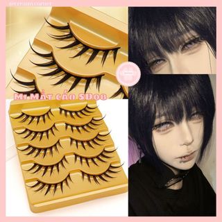   HÀNG CÓ SẴN  Mi giả trên gân đen SD08 tia xéo mắt cao cosplay makeup douyin 