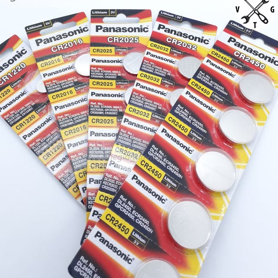Pin Panasonic CR1220 CR2016 CR2025 CR2032 CR2450 vỉ 5 viên chính hãng