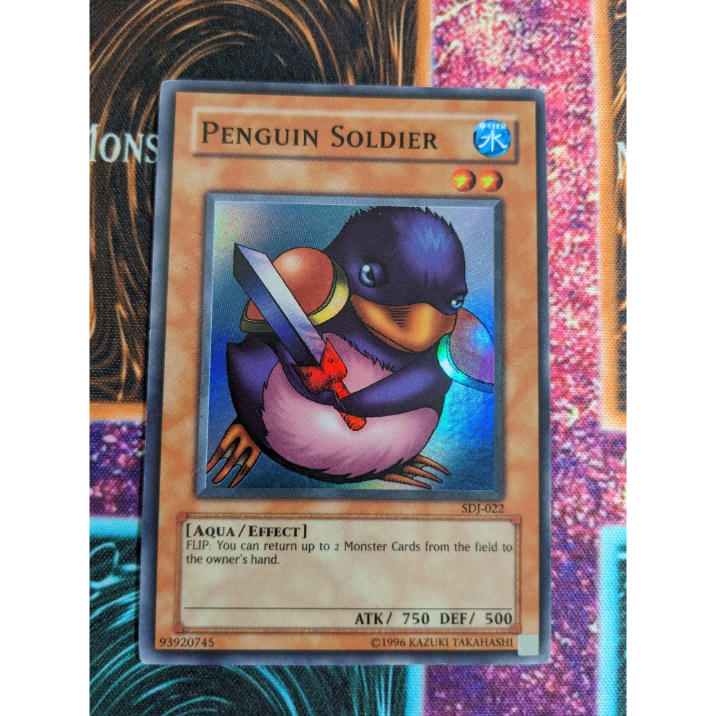 2003 mã cổ 3 chữ SDJ Super Rare [ Dưa Hấu Yugioh ] Lá bài thẻ Penguin Soldier - Tặng bọc bài mons