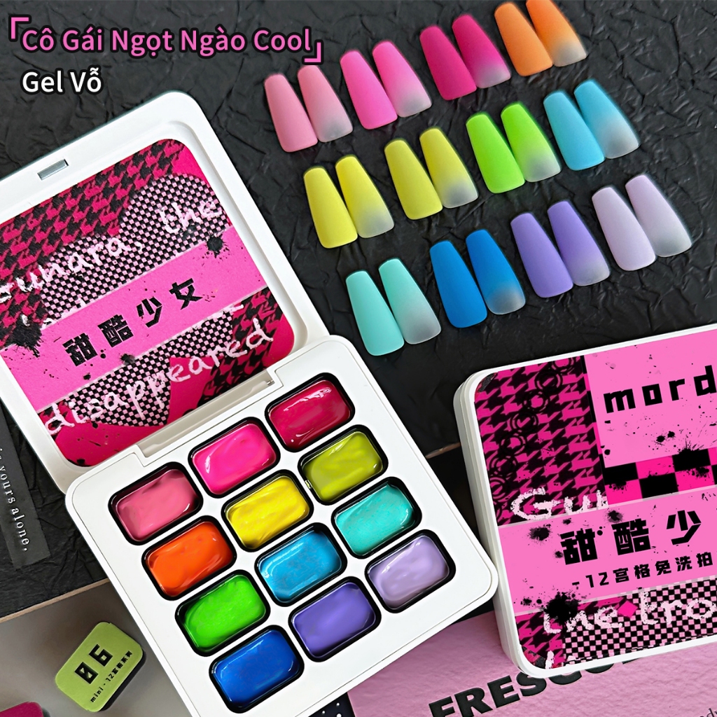 MORDDA - Bộ sơn móng tay dạng gel Sweet Girl Series mới, độ bão hòa màu cao để tạo hiệu ứng chuyển màu cho móng tay