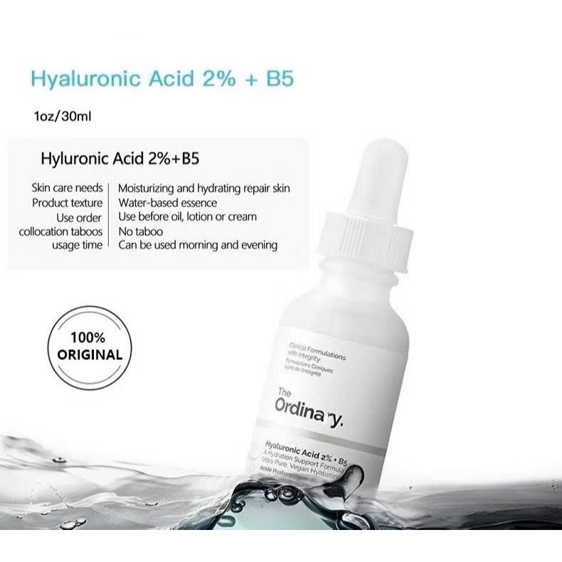 Serum Cấp Nước Dưỡng Ẩm phục hồi da Hyaluronic 2% Deep Moisturizing Balance Active Formula 30ml