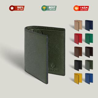 Ví Da Thật Lagom – Gập Đôi Dáng Đứng – Da Epsom Cao Cấp – Mini ID Wallet