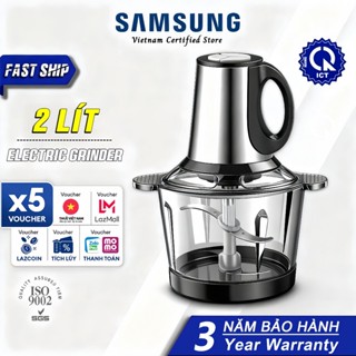 【Bảo hành 3 năm miễn phí】 Máy xay thịt đa năng 2L 3 Chế độ xay siêu nhuyễn / Lưỡi dao 4 lưỡi Có thể tháo rời