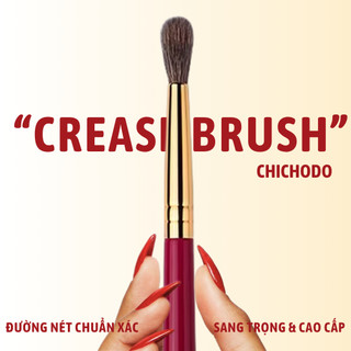 Cọ Blend Và Nhấn Màu Mắt CHICHODO Crease C110 Lông Mềm, Bám Phấn