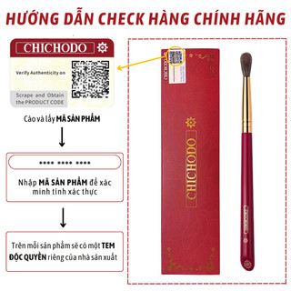 Cọ Blend Và Nhấn Màu Mắt CHICHODO Crease C110 Lông Mềm, Bám Phấn