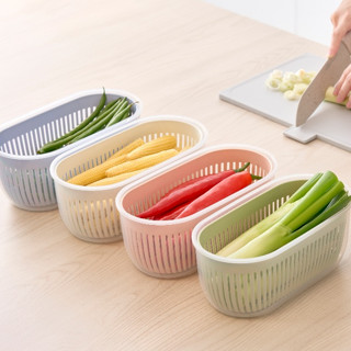  Hộp Nhựa Oval Hokkaido Inochi – Dùng Trữ Rau Củ Trái Cây Bảo Quản Tủ Lạnh Chống Hơi Nước Hiệu Quả 