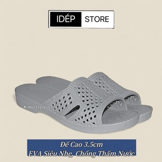 Dép tổ ong màu nam nữ đúc EVA siêu nhẹ chống nước đế cao 3.5cm  39-42  DL019 Dép nhựa đi trong nhà 