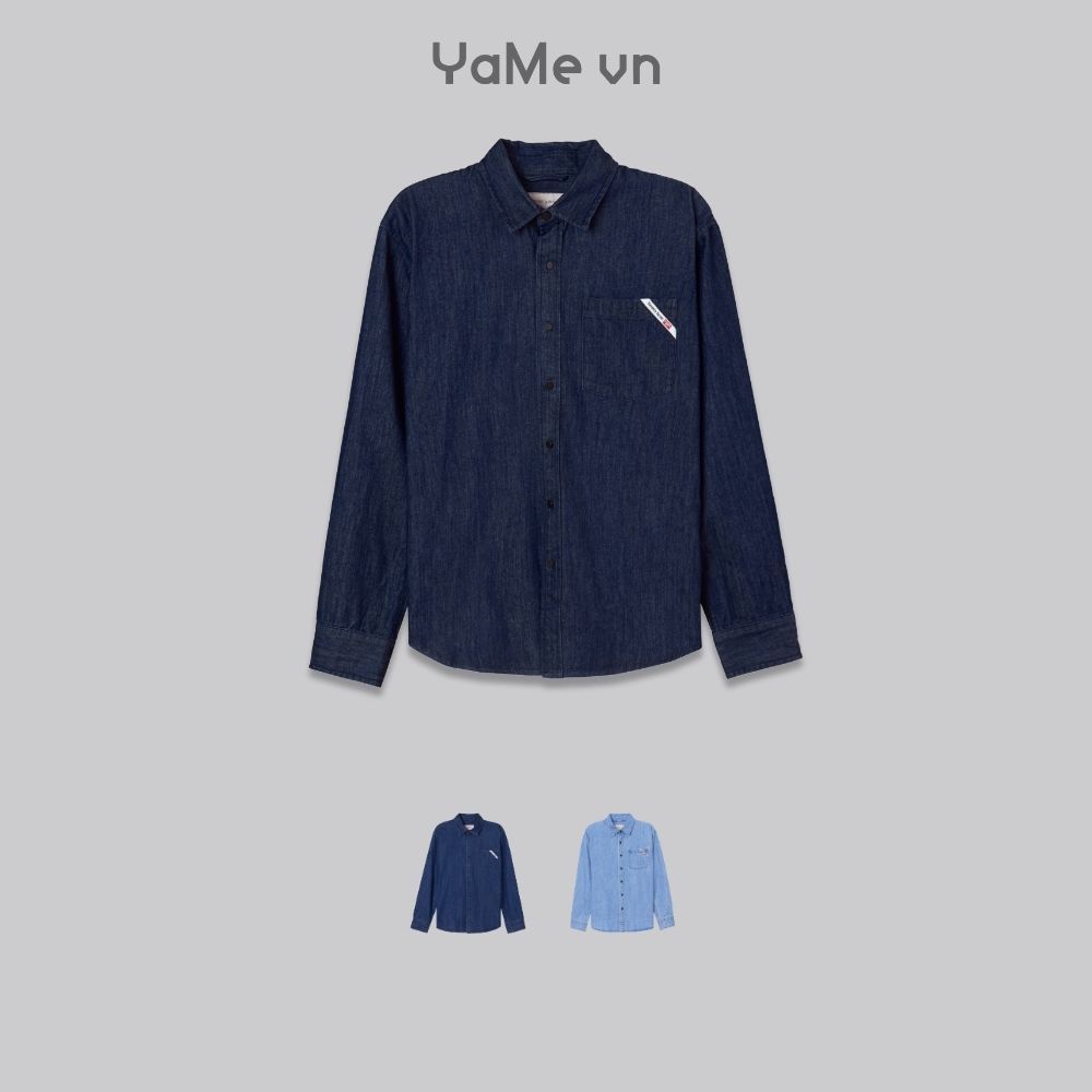 Áo Sơ Mi Nam Khoác Jean Mềm The Original 050 Dáng Rộng Rãi F4 24385 |YaMe|